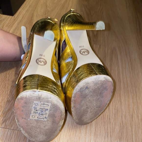 Gold Platform Michael Kors Heels - Picture 6 of 6